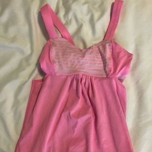 Lulu Lemon Pink Tank with Cut Outs